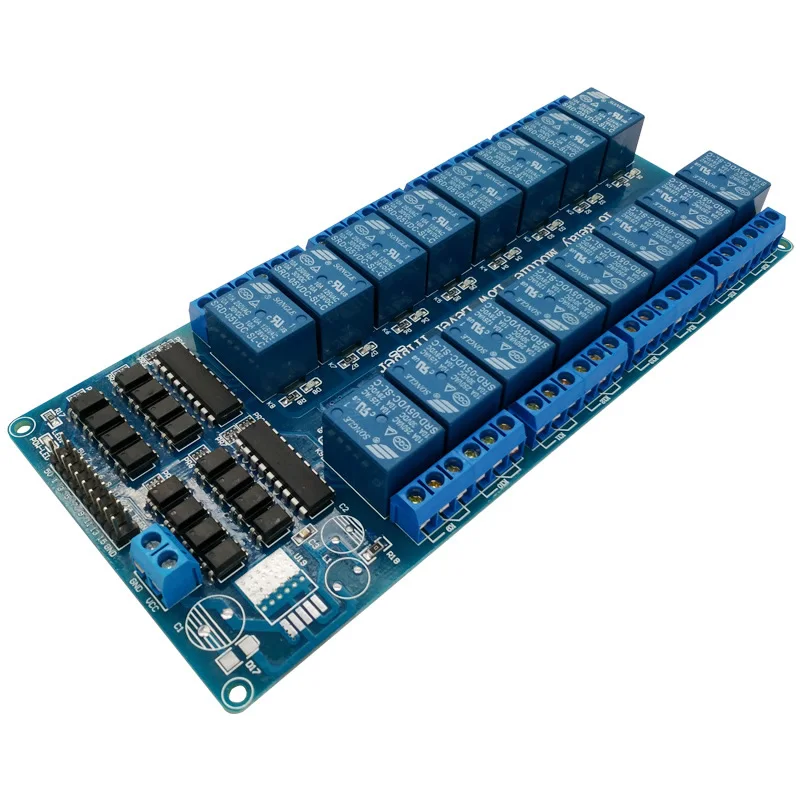 16 channel relay module 5V 12V control board with optocoupler protection with LM2596 power supply