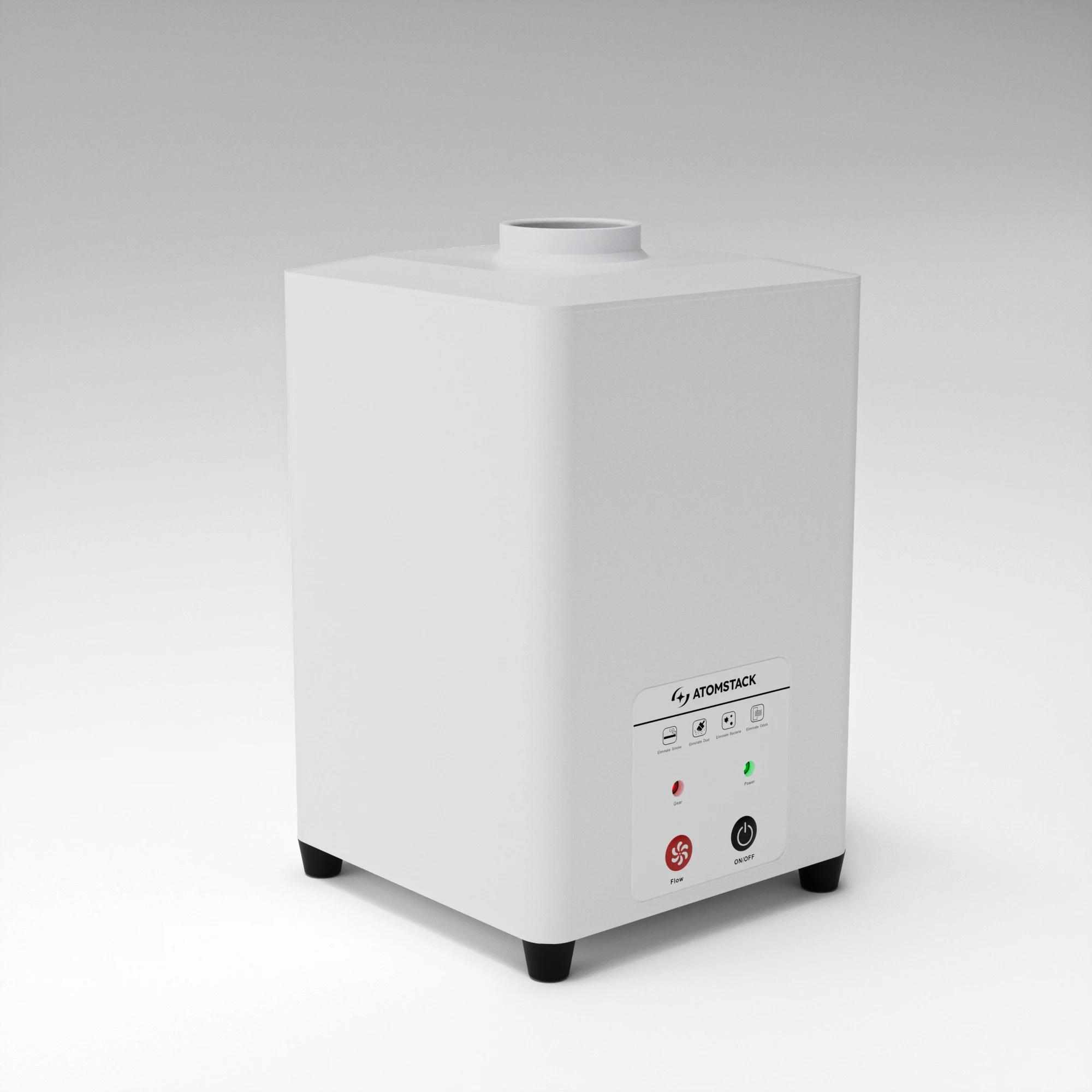 ATOMSTACK D5 luchtreiniger lasergraveerder met 3-laags dampafzuigfilter met actieve kool + HEPA-filter voor P1