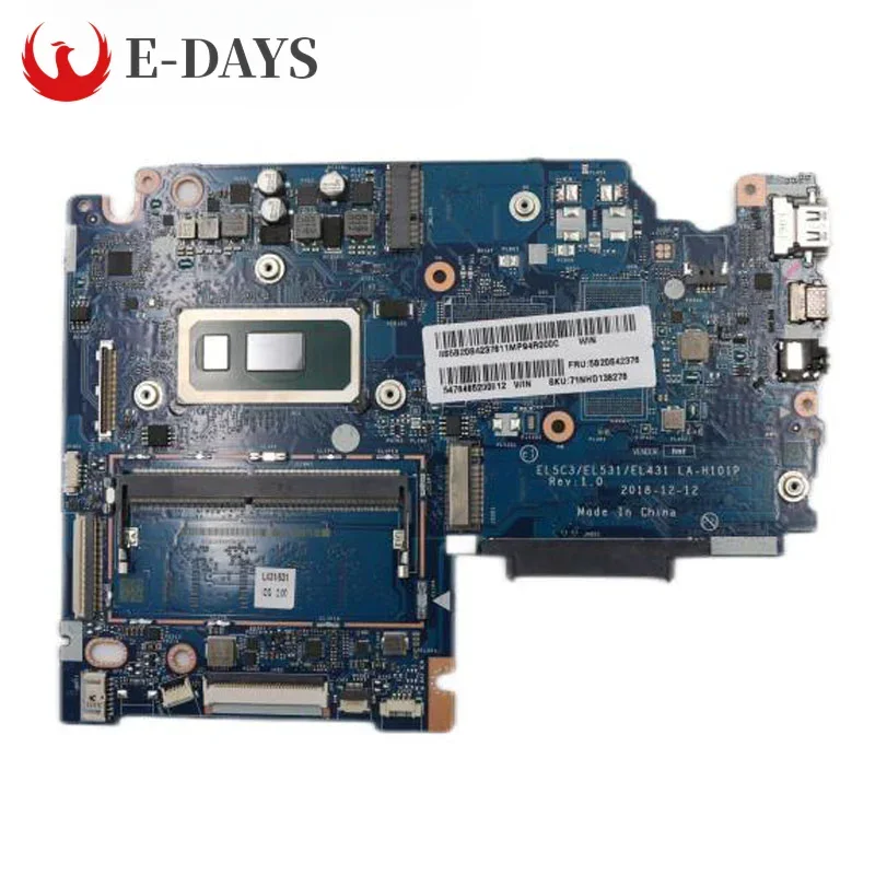 For Lenovo S340-15IWL S340-14IWL Laptop Motherboard LA-H101P Mainboard CPU 5405U I3-8145U I5-8265U I7-8565U 4GB-RAM Tested Okhig