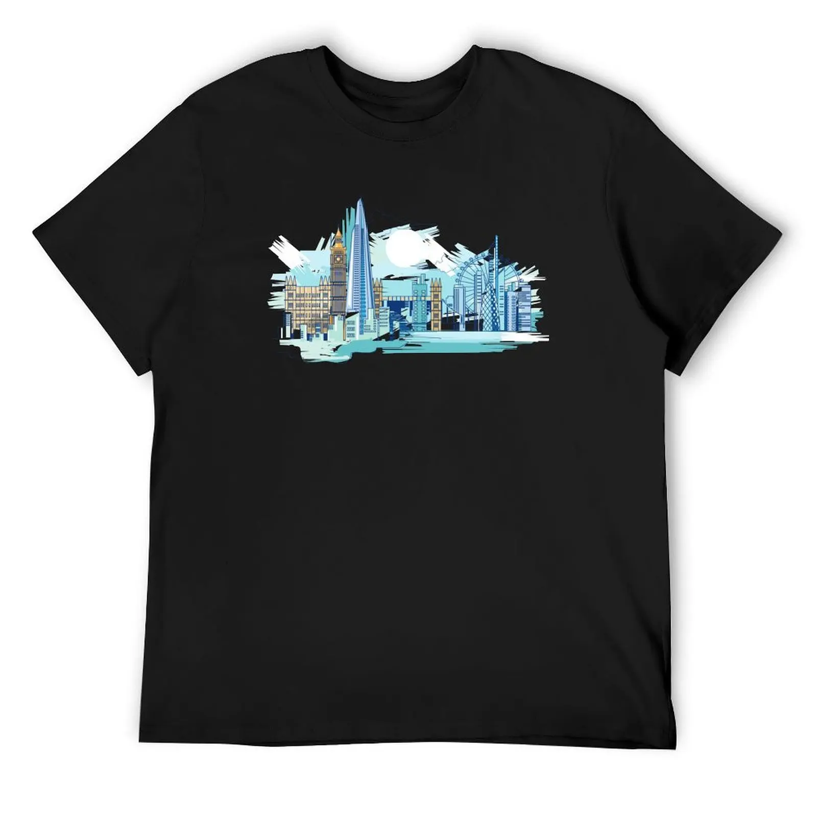 

Illustration The Shard and The London Skyline T-Shirt luxury t-shirt valentines clothes croswit shirt man cotton t shirt men