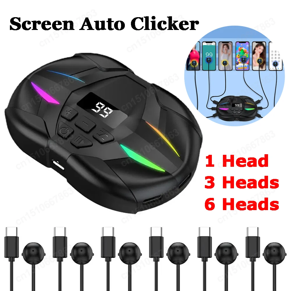 Auto Clicker Physical Simulation Finger Click Device Adjustable Finger Clicking Simulator Game Clicker For Live Broadcast Likes