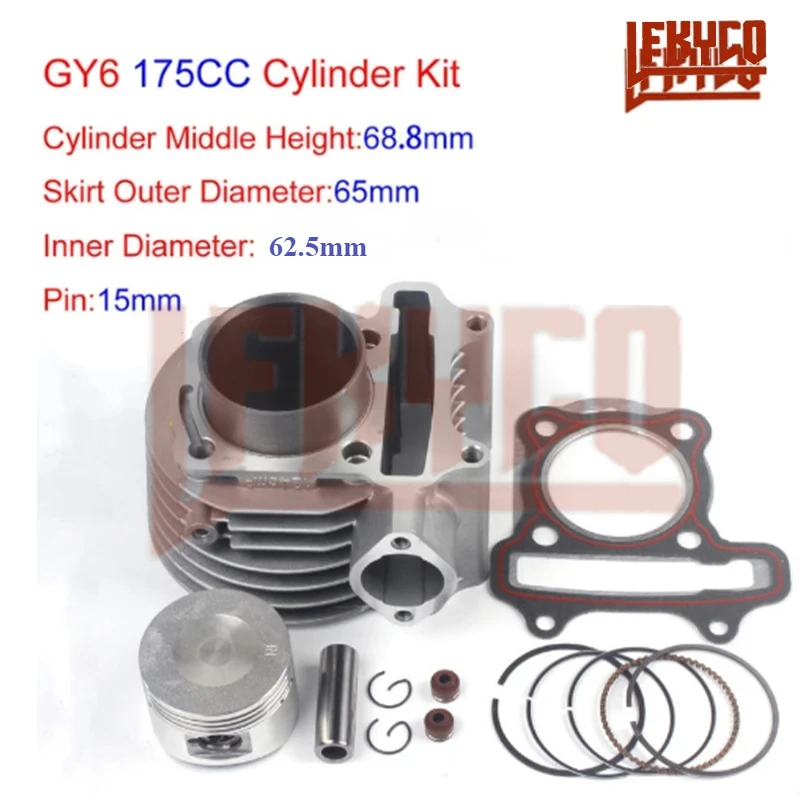 For GY6 125CC 150CC 155CC 170CC 175CC 180CC Cylinder Kit Gasket Piston Tool 52.4mm-63mm Motorcycle Scooter ATV UTV Engine Parts