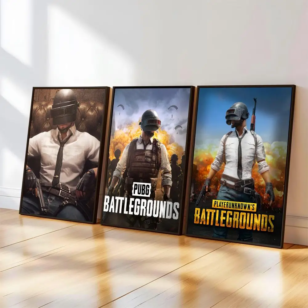 P-PUBG B-Battlegrounds Poster, Musik-Album-Cover für Zimmer, Leinwandgemälde, Kunstdruck, Heimwanddekoration, Bild, Geschenk