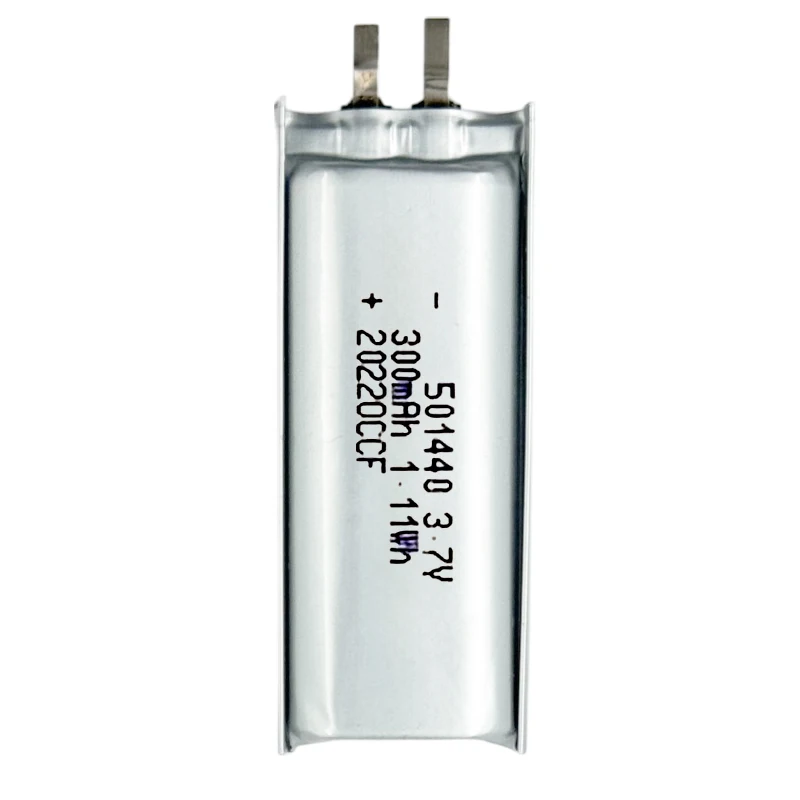 501440 3.7V 300mAh Rechargeable Li-Polymer Battery for Bluetooth Devices, Smart Watches and Portable Electronics 501520 501525