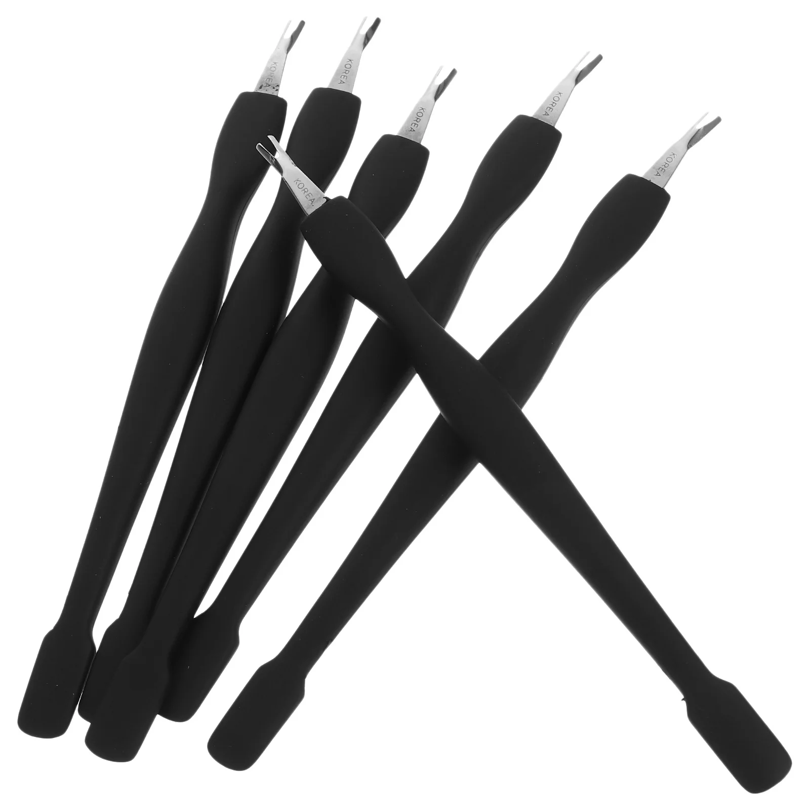 Ferramenta empurradora de pele morta, empurrador de cutícula para manicure, cuidados com a arte do prego, acessório profissional de suprimentos para salão de beleza, 6 peças