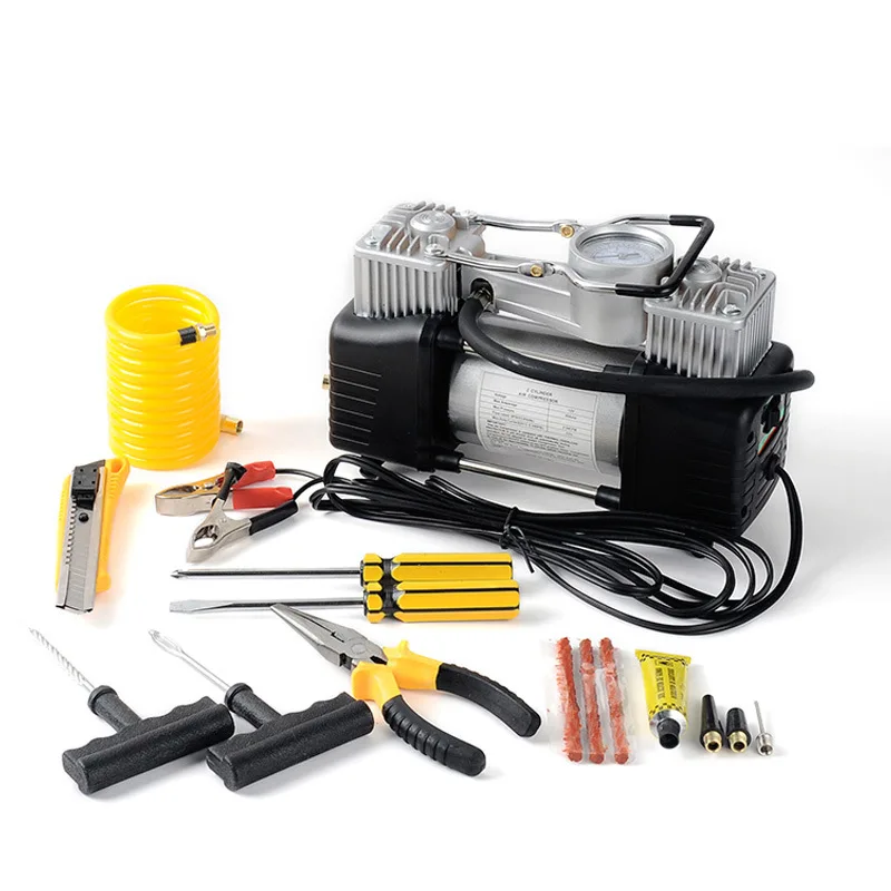 Automobile Cylinder Gas Pump 150W Pump Automotive Air Pump Power Toolbox Pump Car Air Compressor 12v Car Tire Inflator Pump