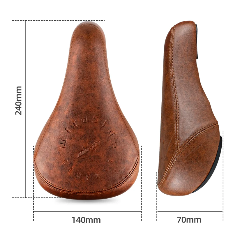 Wildside Bicycle Saddle BMX Dirt Jump Cruiser Bike Seat Freestyle Racing Cycling Accessories Dowbhill Saddle For MTB Coeus 25.4 view 2