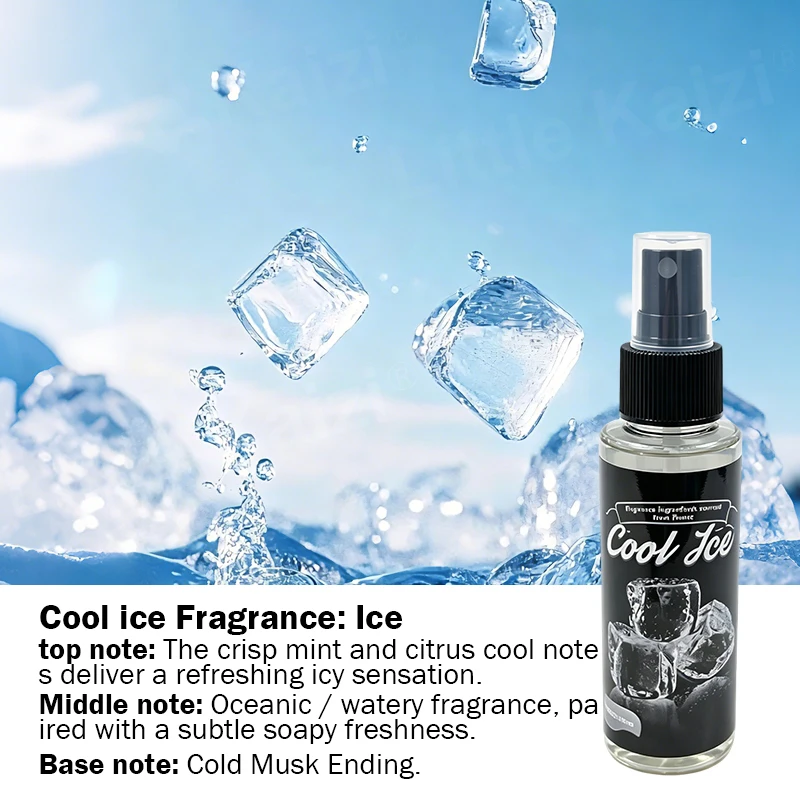 1pcs cool ice Premium Car Air Freshener, 100ml Fragrance Spray for Cars, Homes, Clothes and Bathrooms, Long-Lasting Pleasant Scent, Romantic Atmosphere, Ideal for Wardrobes, Pet Rooms, Lockers, Shoe Cabinets, Offices, Hotels, Gifts, Weddings/Travel