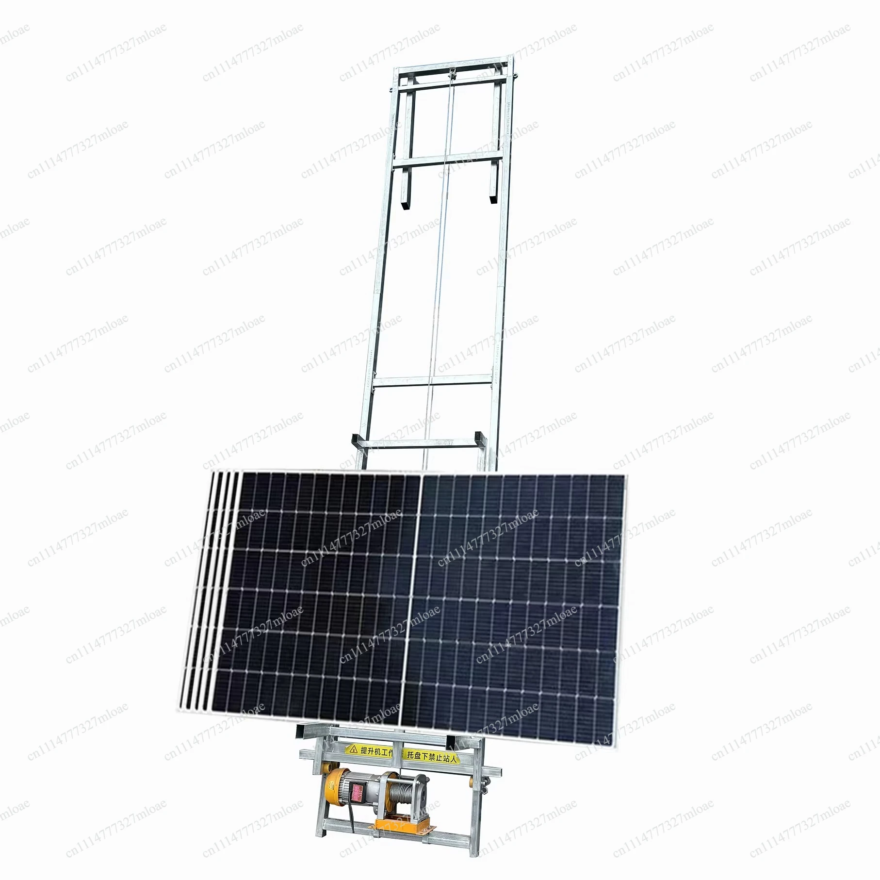 Steel wire rope sling type 220v steel small building electric elevator equipment for photovoltaic panel roof lifting