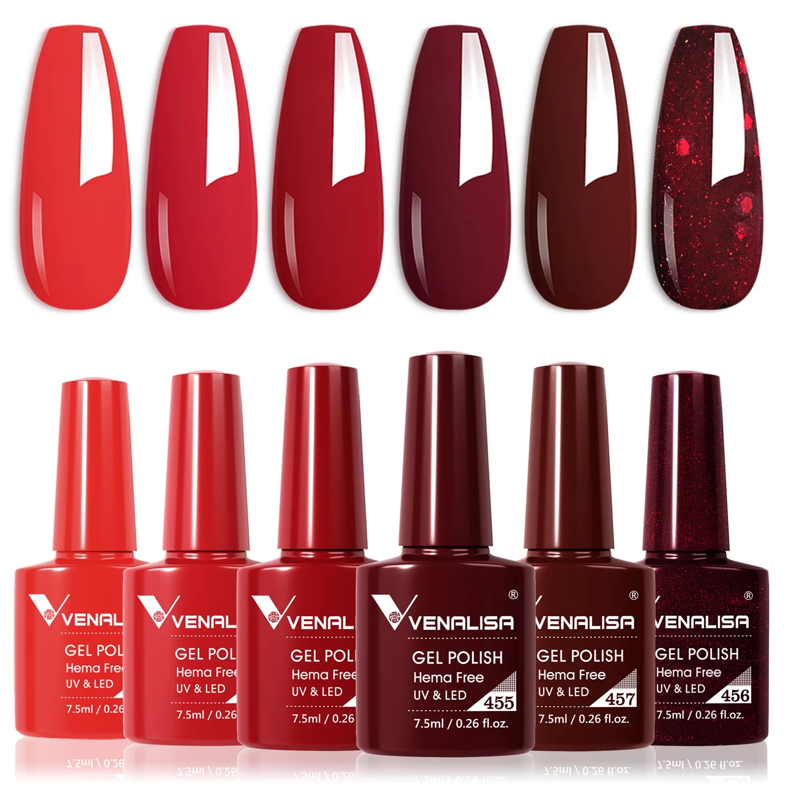 VENALISA 6 stks/kit Herfst Kleur Collectie Herfst Nagels Bruine Aarde Gel Nagellak TPO GRATIS Losweken UV LED Semi Permanente Gel Set