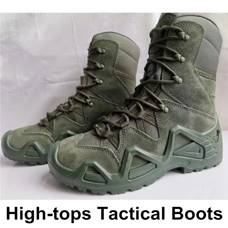 

Tactical Boots Men Outdoor Hiking Sport Shoes Non-slip Waterproof Low & High-top Desert Military Training Combat Boots Army Shoe