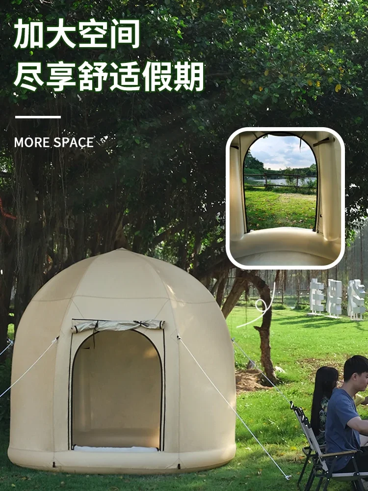 

Outdoor night market activity shed folding thickened inflatable tent free soldier portable camping camping equipment adult