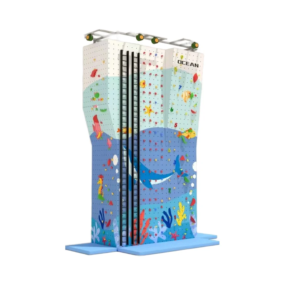 

Customized Indoor Rock Climbing Wall for Gardens PVC Sports Climbing Gym Customized Outdoor Playground Feature