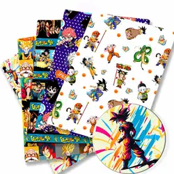 dragon ball Anime peripherals Fabric 140*50cm DIY Sewing Patchwork Quilting Baby Dress Printed Fabric Fabric Sewing Kids