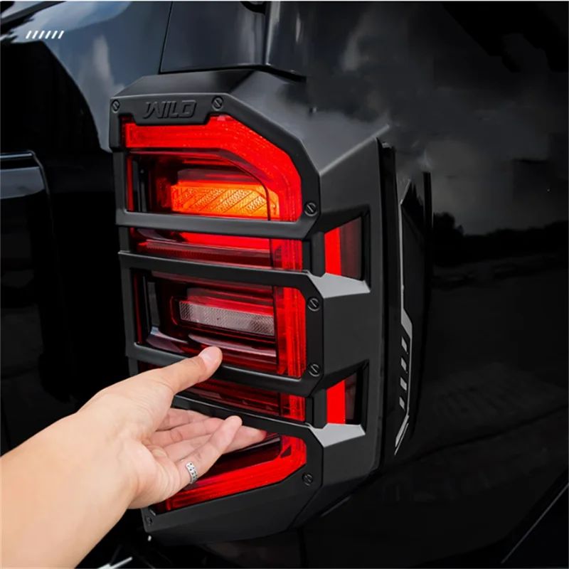 

For GWM Great Wall TANK 400 2023 2024 2025 Exterior Accessories Rear Fog Lights Lamps Eyelid Eyebrow Decoration Cover Trim