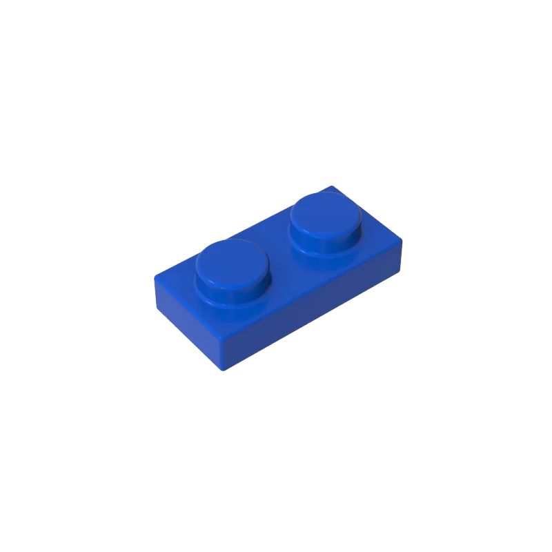 Gobricks 100 stks 3023 Gemengde Kleur Plaat 1x2 Onderdelen Grijs MOC DIY Bouwstenen Zwarte Kleur Kid creatieve Gift