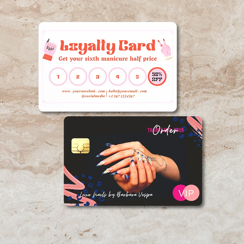 200pcs Loyalty Cards Printing Customized Your Logo Credit VIP Visit Business Membership Gift  Gold Embossed Numbers in Sequence