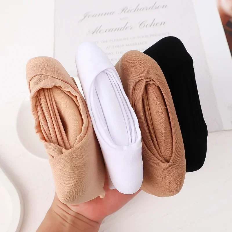 Summer Non-slip Invisible Socks Women\'s Slippers Seamless Ice Silk Ankle Boat Socks Thin Solid Casual Breathable No Show Socks