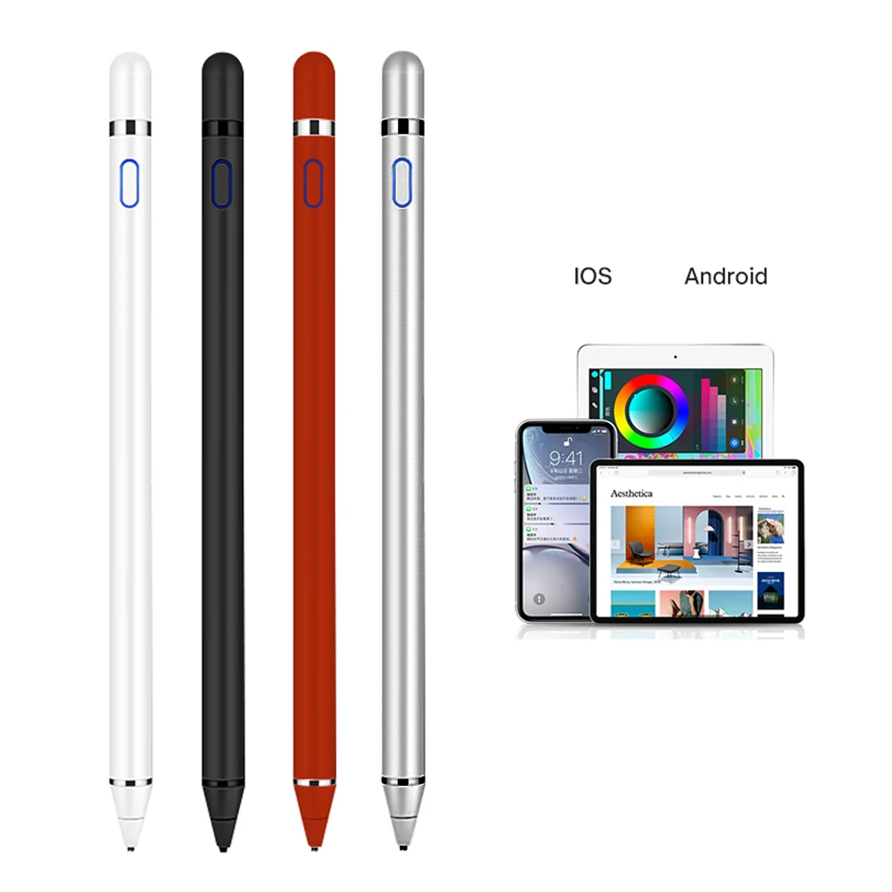 

Универсальный стилус, емкостная сенсорная ручка для Apple ipad Air 2 9,7 10,2 9th 8th 7th 6th 5th Mini 2 3 4 5, карандаш для планшетного телефона