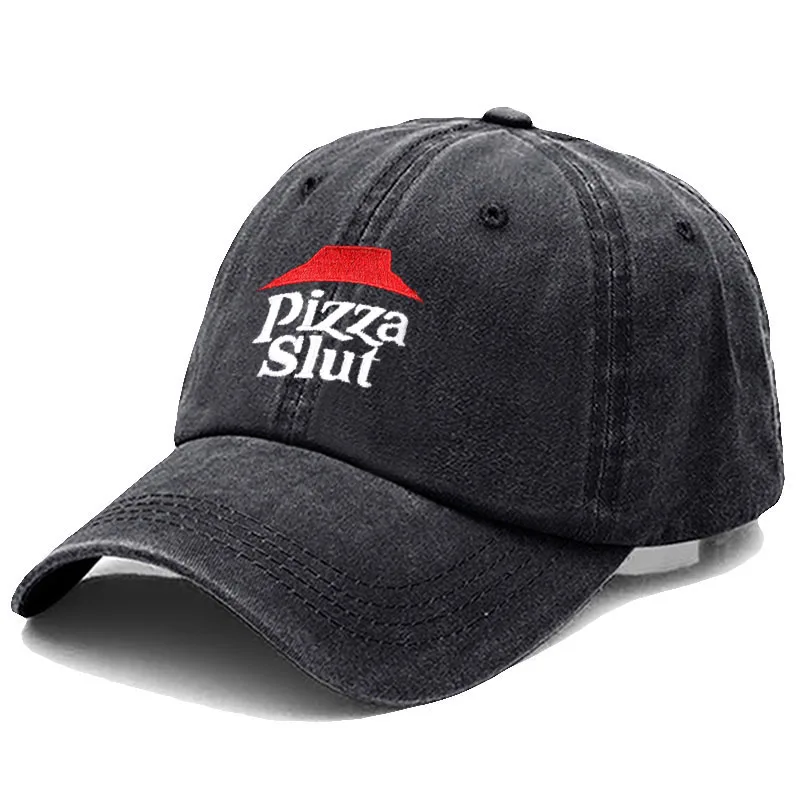 Men's Baseball Cap Women's Sport Golf Caps for Man Washed Cotton Pizza Embroidery Dad Hat  Sun Hats Dropshipping