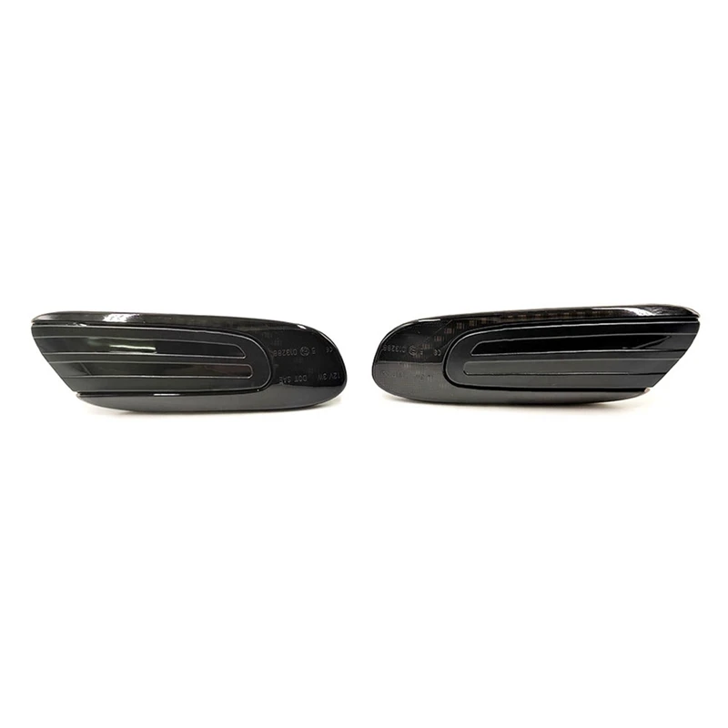 

1 Pair Car LED Fender Side Light Blackened Shell Parts For MINI F55 F56 F57 2014-2020 Yellow Light Running Water Turn Signal