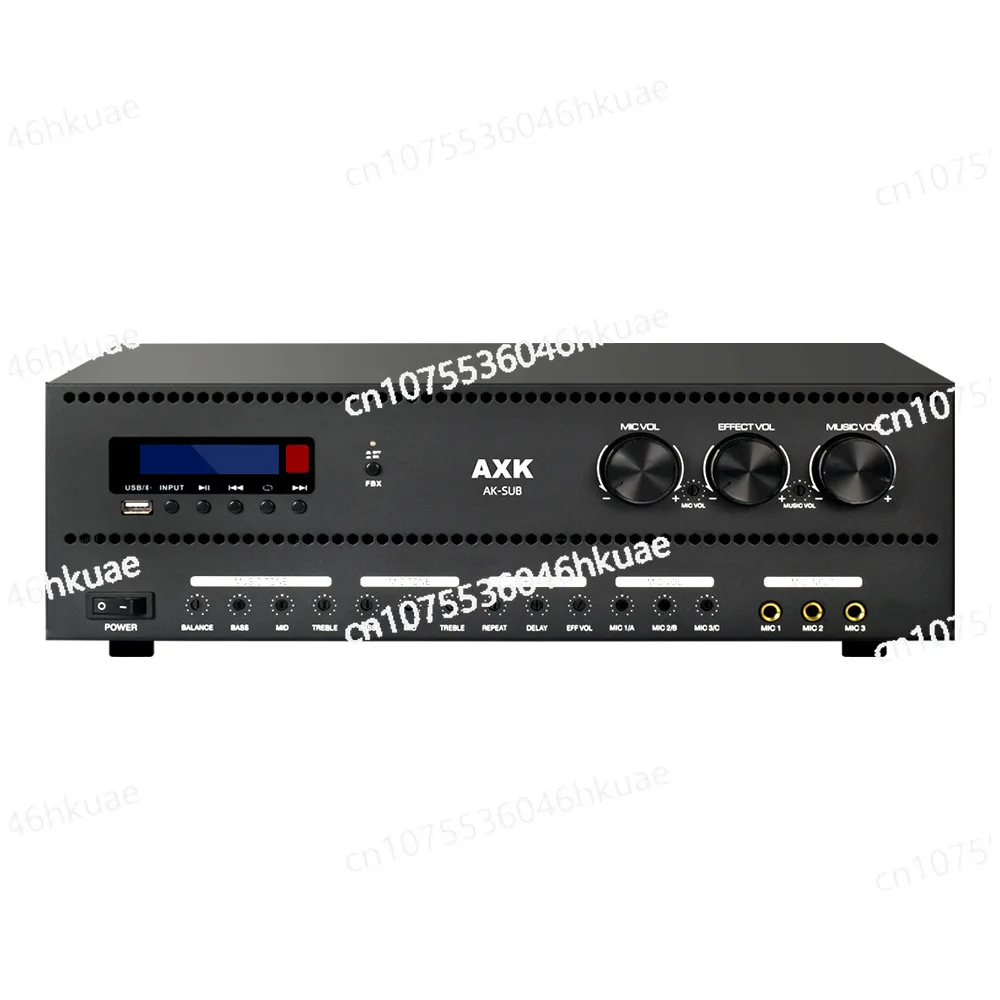 Professional amplifier engineering high power card machine KTV audio USB Bluetooth subwoofer conference amplifier AK-SUB400