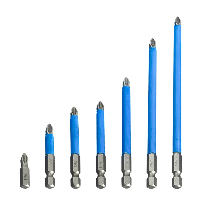 Destornillador eléctrico cruzado antideslizante, cabeza de destornillador magnético de viento para una precisión y un agarre mejorados