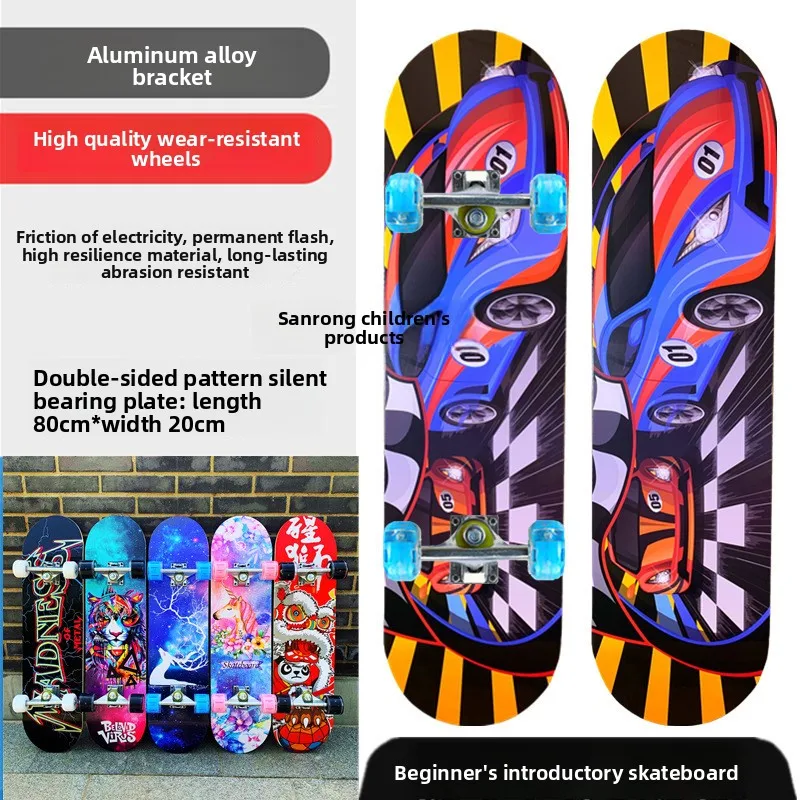 Dek Draagbaar Downhill Beginner All-Terrain Longboard Fiber Carbon Houten Skateboard Kinderen Legering Aluminium Pro Complete Street
