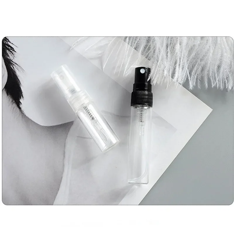 10pcs/lot 5ml Clear Glass Perfume Bottle Refill Tools Empty Cosmetics Bottles Sample Glass Vials