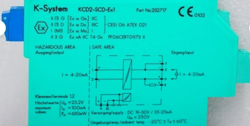 Brand New KCD2-SCD-EX1 COMPACT ANALOG OUTPUT New In Stock KCD2 SCD EX1 Fast Delivery