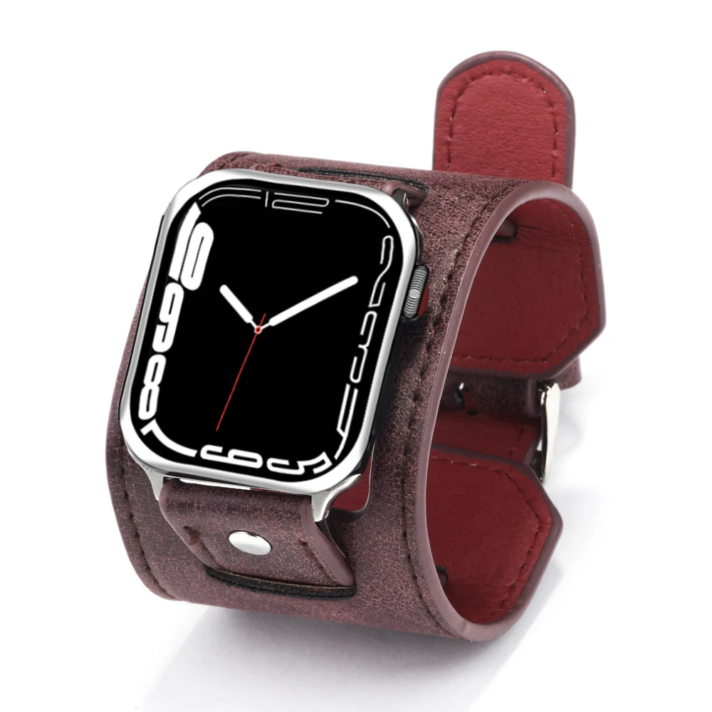 bracelet for apple Watch band 49mm 44mm Retro correa 40mm 38/42mm leather watchband iwatch series ultra 8 7 6 5 4 Se 41mm/45mm