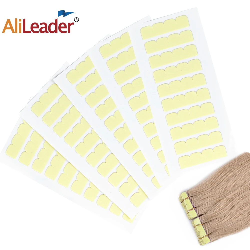 

Double Sided Replacement Tape For Hair Extensions Invisible Waterproof Wig Tapes 60 Tabs Strong Tapes Human Hair Extensions