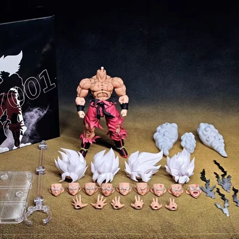 Figura de acción de Son Goku en Super Saiyan de Dragon Ball Z, versión semanal con cuerpo dañado 3.0, modelo de juguete coleccionable, regalo.