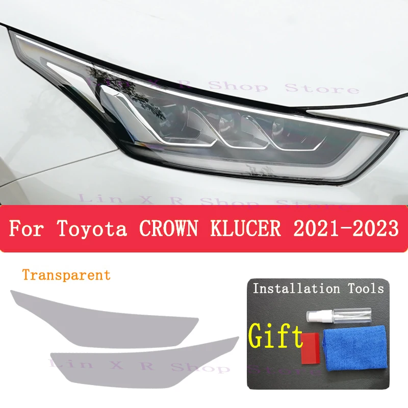 

For Toyota CROWN KLUCER 2021 TPU Car Exterior Headlights Anti-Scratch Protective Film Headlamps Repair Sticker Accessories Refit