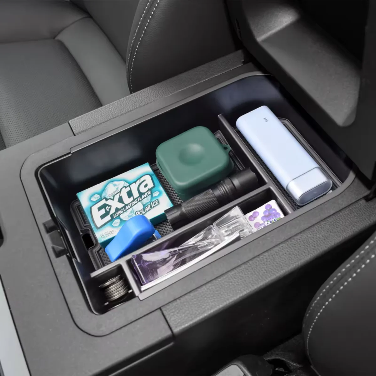 Für Toyota Land Cruiser 250 Prado LC250 2024 2025 Mittelkonsole Organizer Fach Armlehne Aufbewahrungsbox Geschichtete Aufbewahrungsbox Aufräumen – Detail 1