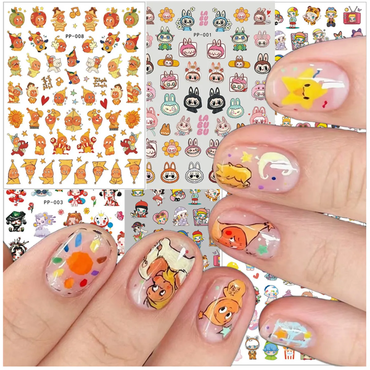 

Newest tOMaGotchi pp-008 TWINKLE 3d Nail Art Sticker Nail Deco Slider