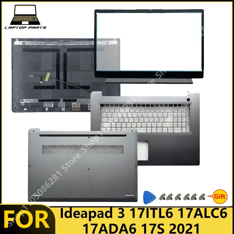 For Ideapad 3 17ITL6 17ALC6 17ADA6 17S 2021 Laptop LCD Back Cover Front Bezel Palm Rest Bottom Case New replacement parts