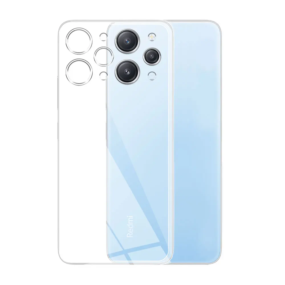 Funda de silicona transparente a prueba de golpes para Redmi 12, carcasa protectora de TPU suave para Redmi 12C, Funda transparente para Xiaomi Redmi 11A