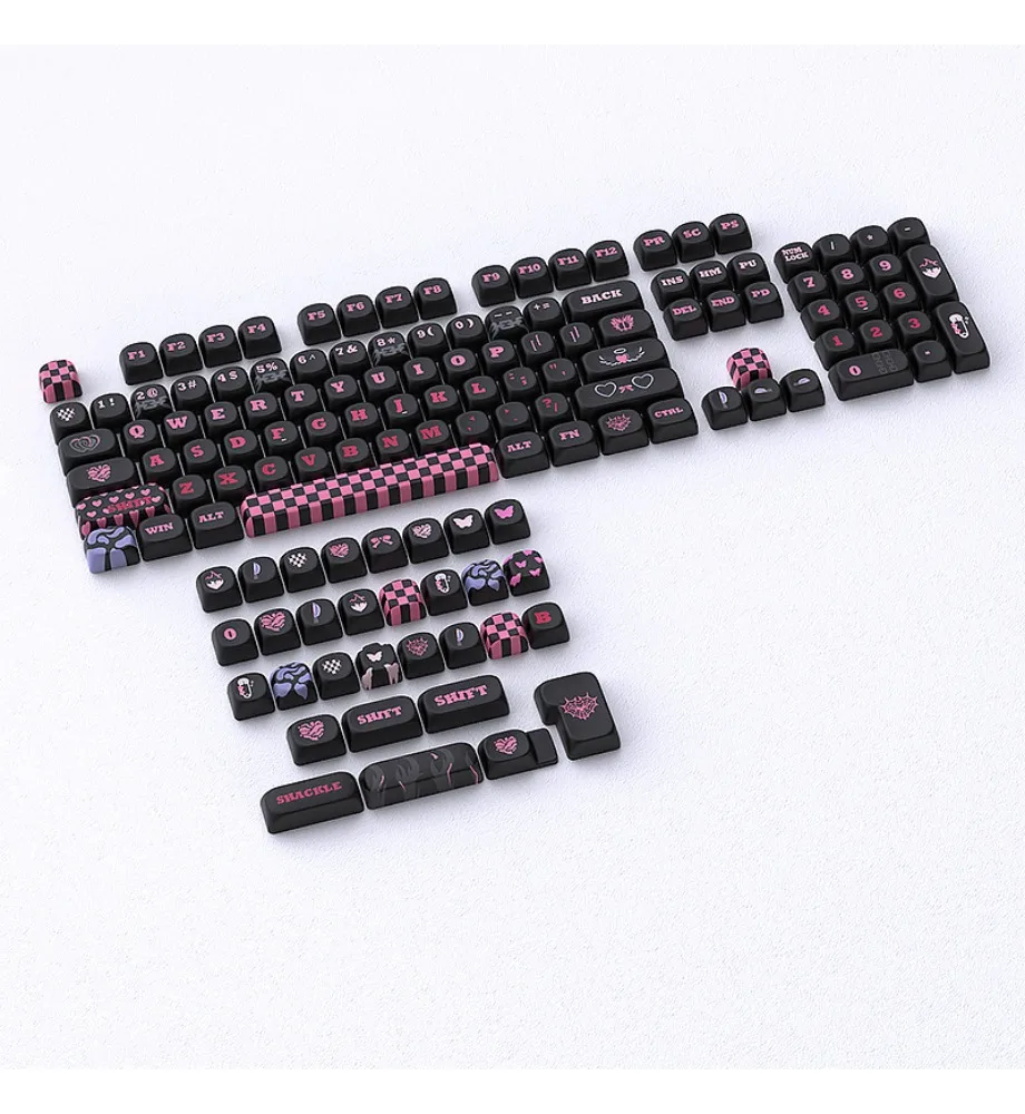 Spot shackle keycap MOA highly sublimated 131 key magnetic axis DIY small full set of PBT customization