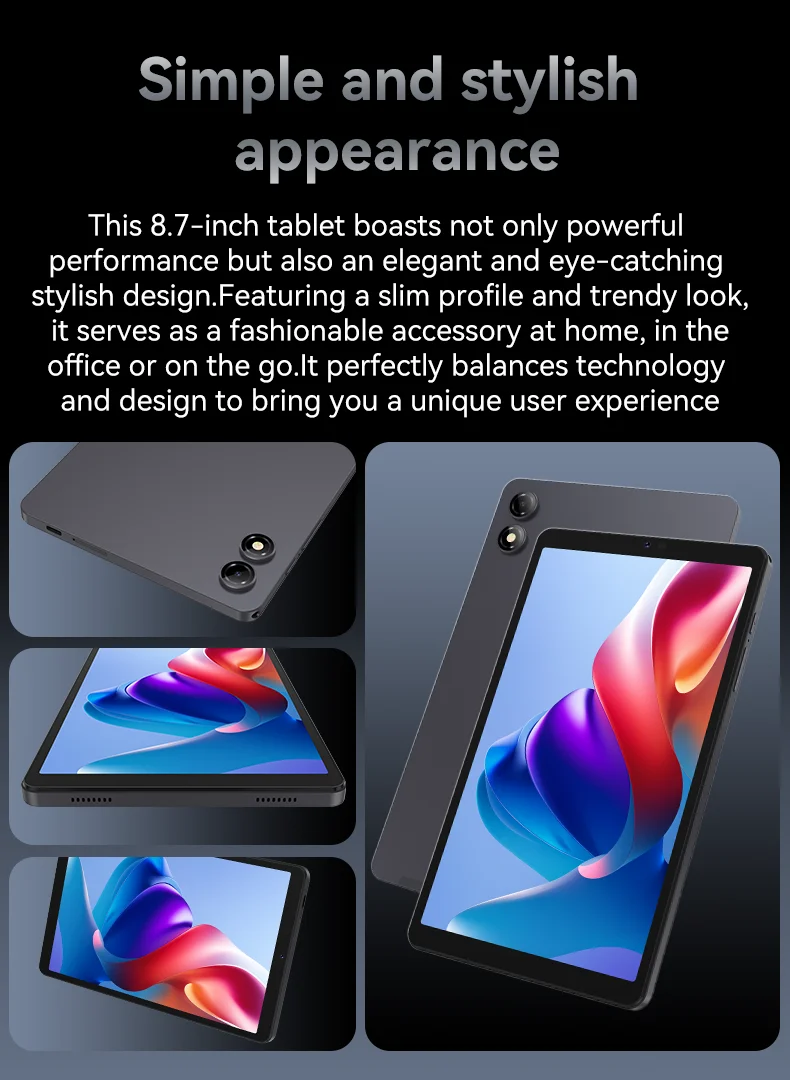 BNCF BPad X1 Android 16 8.68" 90Hz FHD IPS Tablet 16GB(4+12) RAM 64GB ROM 5000mAh Suppor 4G LTE Learning Tablet for Kids Adults