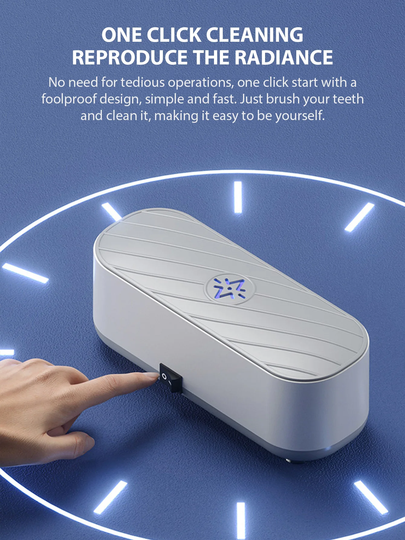 Новая ультразвуковая чистящая машина, многофункциональный высокочастотный вибрационный очиститель для мытья ювелирных изделий, очков, часов, чистящее средство для протезов