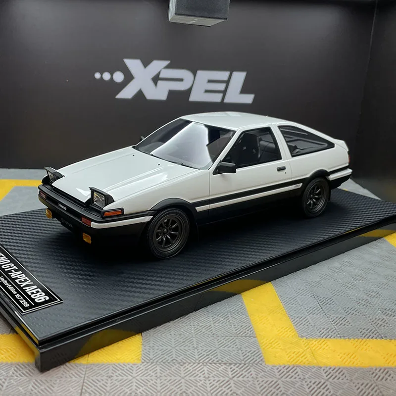 IVY 1/18AE86 TRUNO HEADLINE D COATED REVERSIBLE LAMP RESIN CAR MODEL