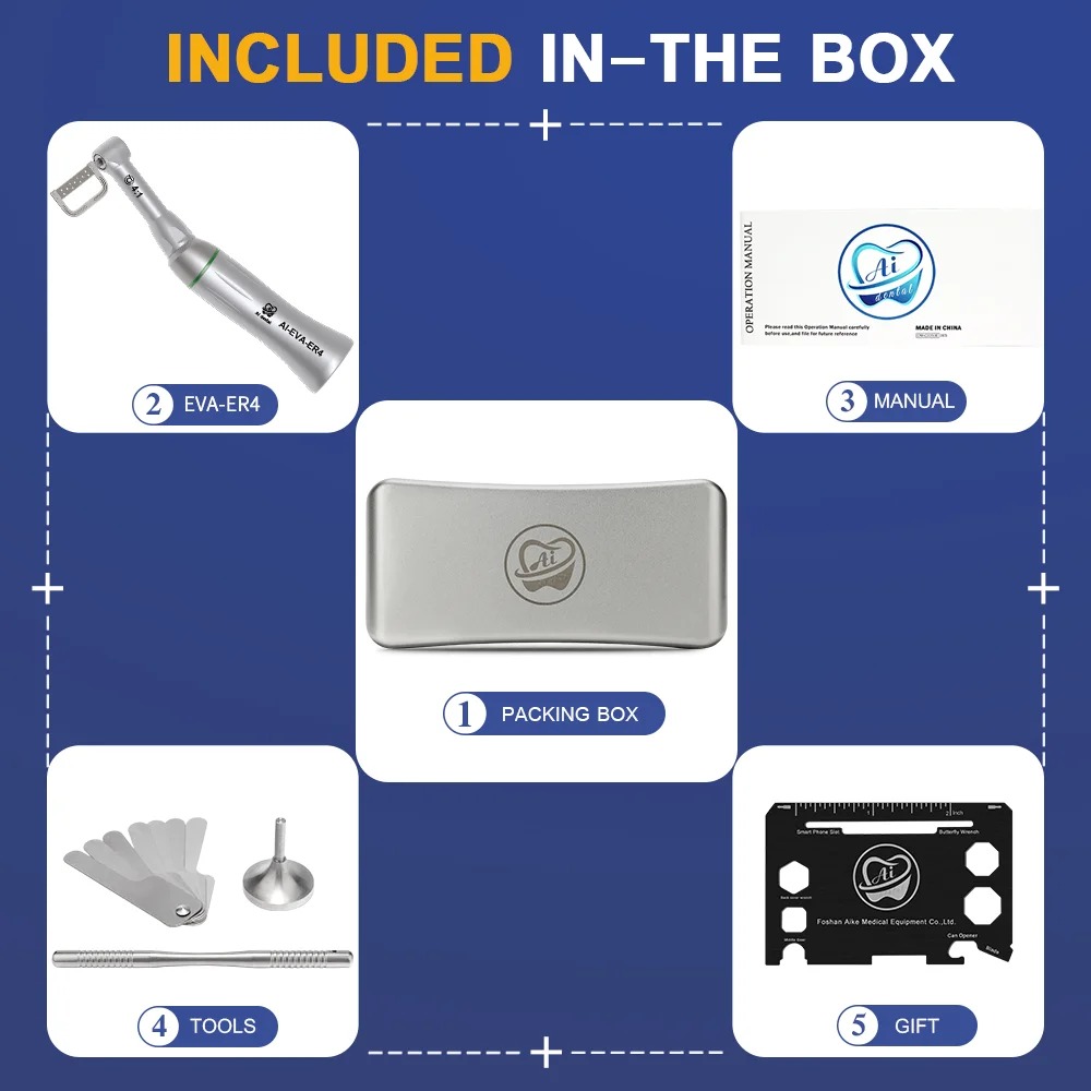 Dental orthodontic tools 4:1/1:1 contra angle ipr system for Eva tips vertical reciprocating interproximal stripping handpiece