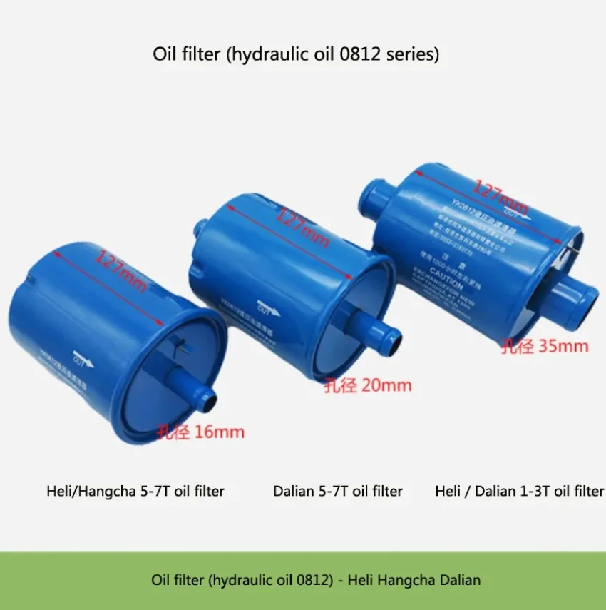 For Hangzhou Forklift Heli Dalian 0812 Series Hydraulic Oil Filter Hydraulic Oil Filter Screen Oil Filter Forklift Accessories