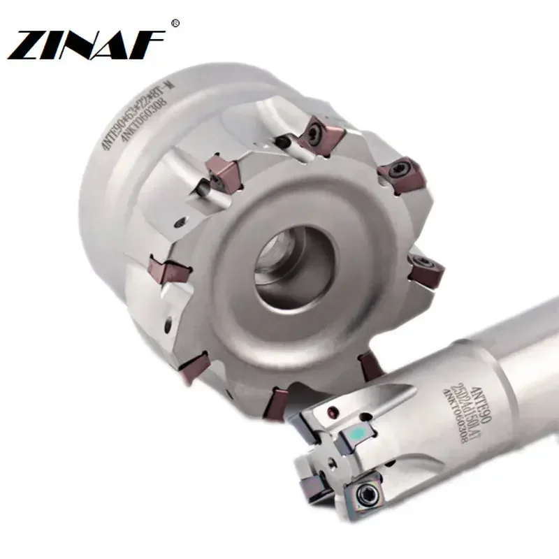 Imagem -06 - Fresa Dupla Face Te90 4nkt Fast-feed 4nkt060308r Carbide Insert Alternativa Eficiente e Econômica para 300r