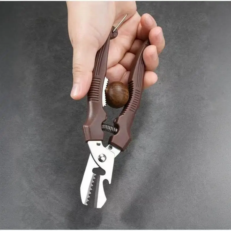 Portable Chestnut Scissors Peeler Ergonomic Handle Shell Clip for Home Picnic Walnut Hazelnut Opening Tool