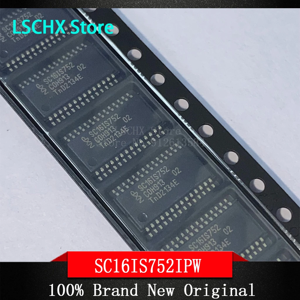 

5~20piece/LOT SC16IS752IPW SC16IS752 TSSOP-28 Dual and i2c bus/SPI interface UART dual interface chip NEW Original In stock