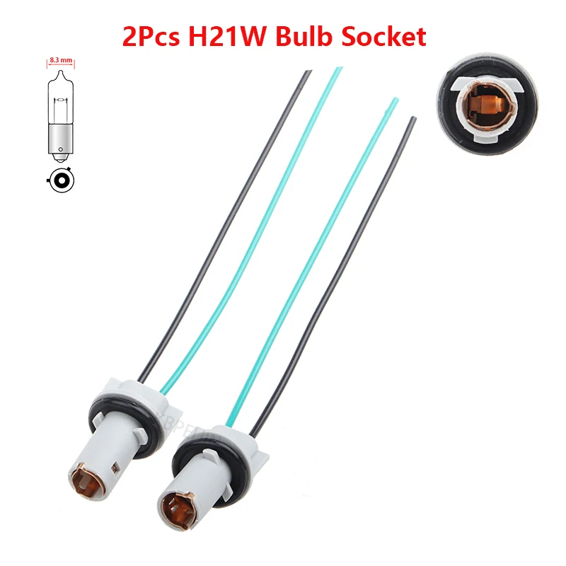 2x Für Buick Regal VW Golf 7 Auto Licht H21W BAY9S Glühbirne Lampenfassung Zubehör