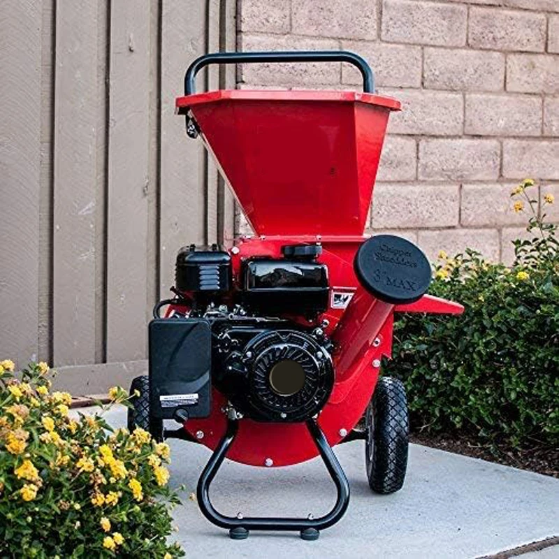 

2025New Mini Wood Chipper Shredder Mulcher Heavy Duty 7HP Gas Powered Wood Chipper Shredder
