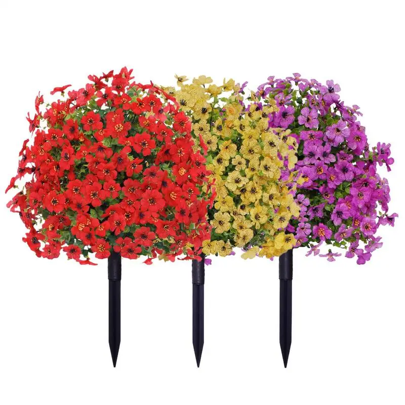 

Artificial Bushes For Outdoors Weatherproof Artificial Bushes Colorful Fake Shrubs Front Porch Plants For Home Hotel Farmhouse